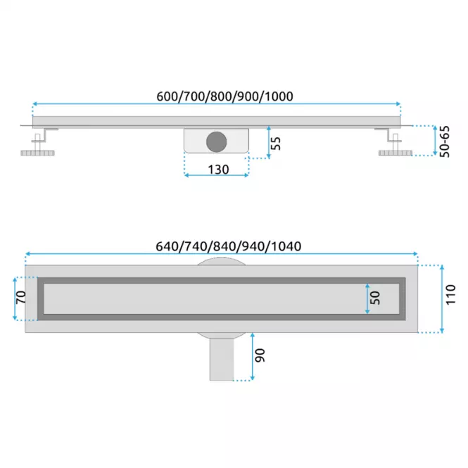 Lineárny odtok Neox Pro 700 Rea G7802,8