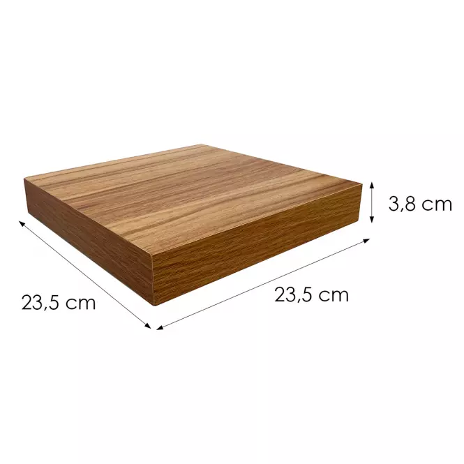 Závesná polička 23.5 cm PD08201 dub tmavý
