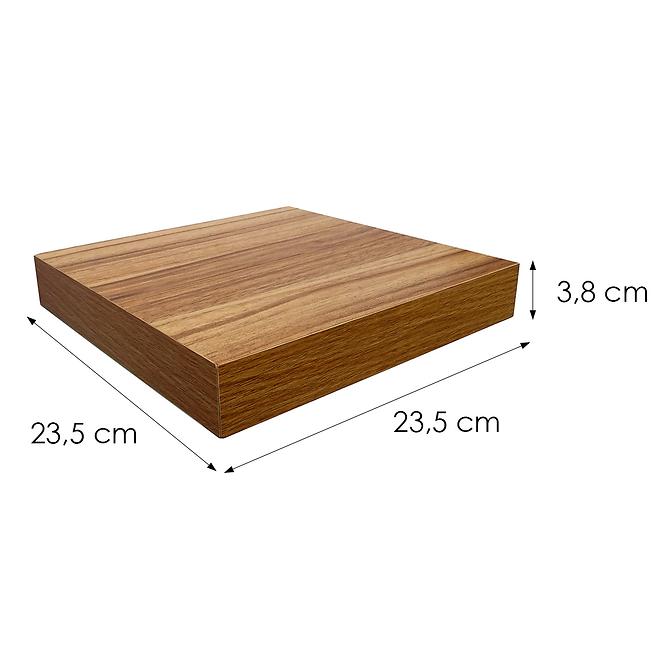 Závesná polička 23.5 cm PD08201 dub tmavý