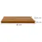 Závesná polička 80 cm PD08203 dub tmavý,2