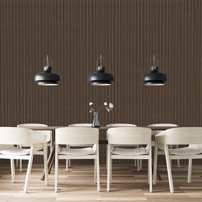 Lamelový panel MODERN LINE SLIM Walnut Black 12x122x2650mm