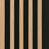 Lamelový panel MODERN LINE SLIM Oak Black 12x122x2650mm