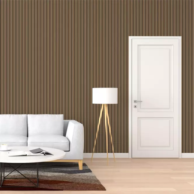 Lamelový panel MODERN LINE SLIM Oak Black 12x122x2650mm