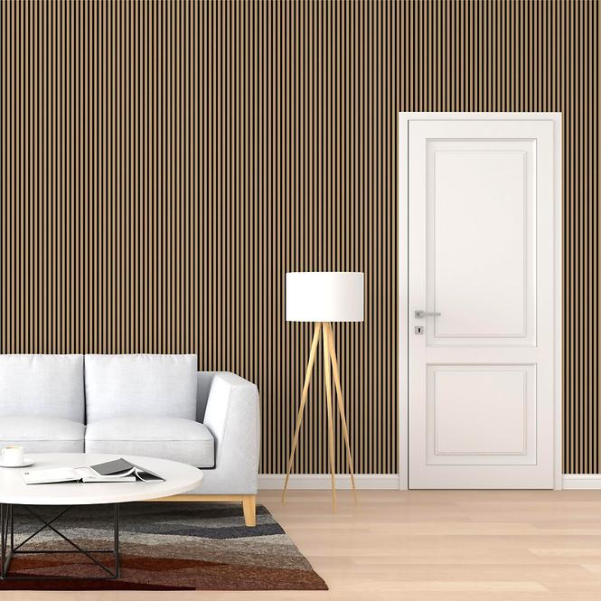 Lamelový panel MODERN LINE SLIM Oak Black 12x122x2650mm