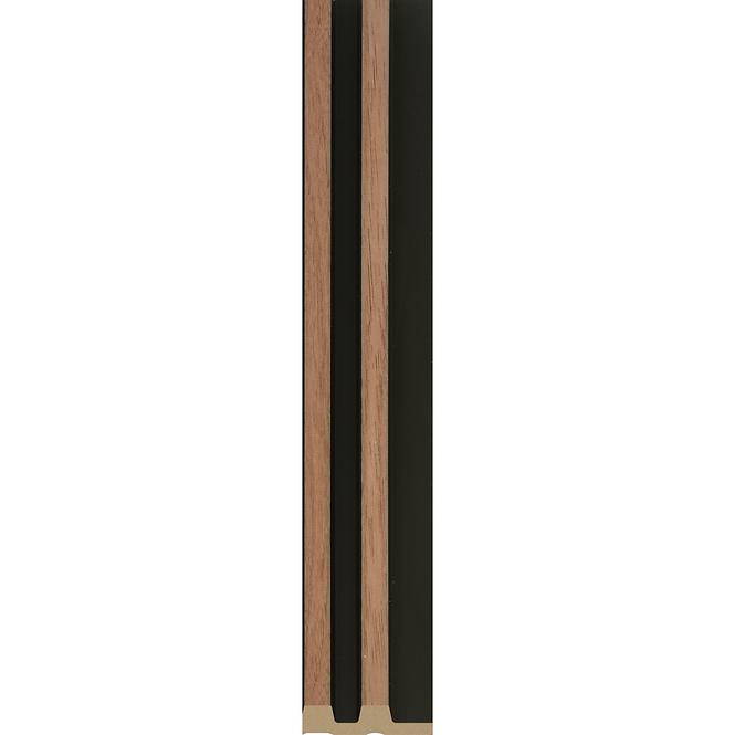 Dokončovacia lišta prava MODERN SLIM Walnut Black 2.65m