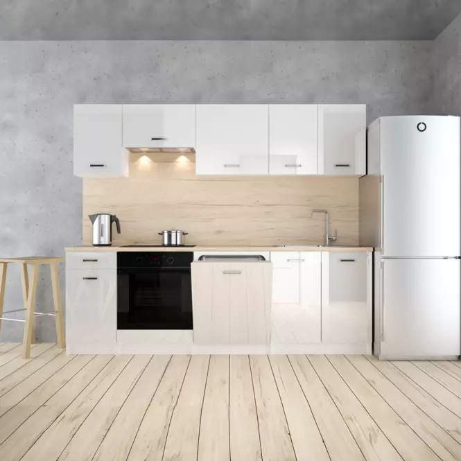Kuchynská linka Arosa 180 biela lakované,5
