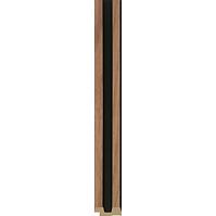 Dokončovacia lišta ľavá MODERN SLIM orech/čierna 2,65 m