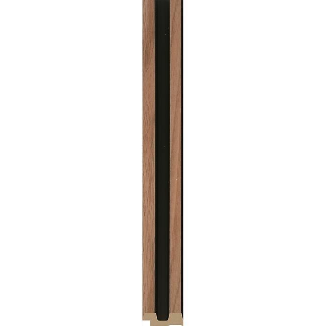 Dokončovacia lišta ľavá MODERN SLIM orech/čierna 2,65 m