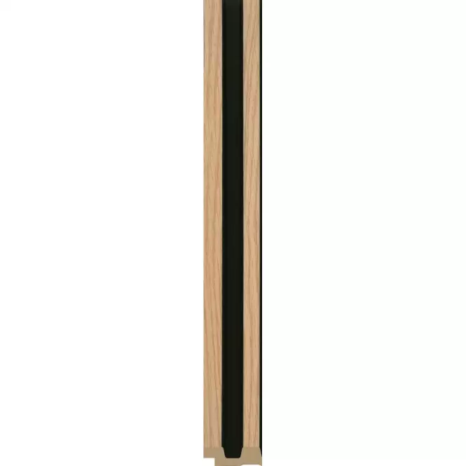 Dokončovacia lišta ľavá MODERN SLIM dub/čierna 2,65 m