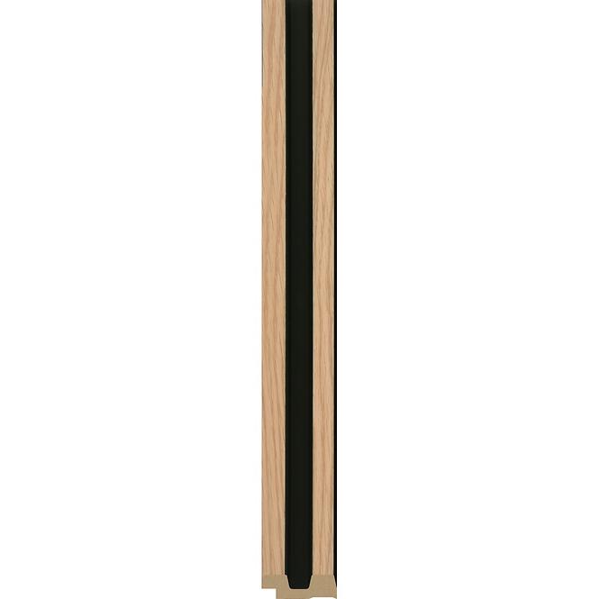 Dokončovacia lišta ľavá MODERN SLIM dub/čierna 2,65 m