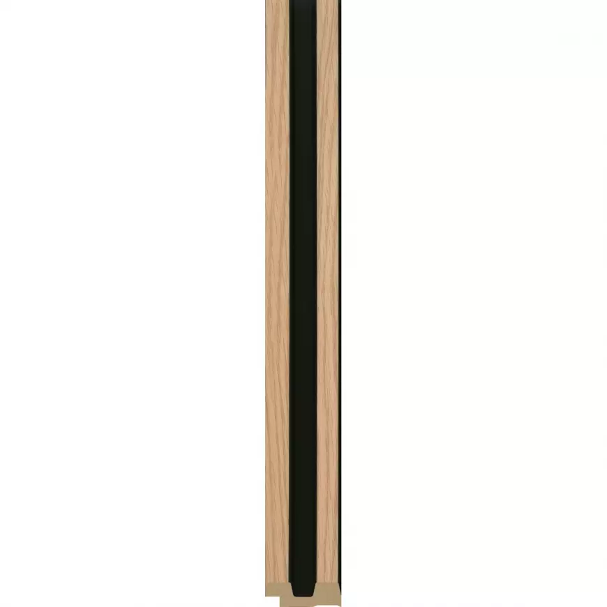 Dokončovacia lišta ľavá MODERN SLIM dub/čierna 2,65 m
