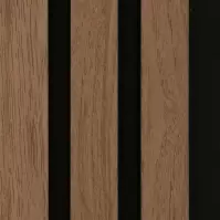 Lamelový panel MODERN LINE NORMAL Walnut Black 12x122x2650mm