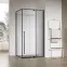 Sprchový kút obdĺžniková Zen 100x80x195 black,3