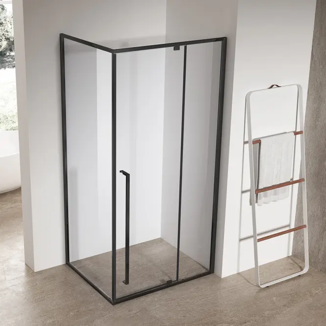 Sprchový kút obdĺžniková Zen 100x80x195 black,4