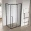 Sprchový kút obdĺžniková Zen 100x80x195 black,4
