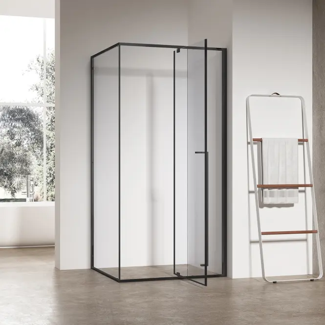 Sprchový kút obdĺžniková Zen 100x80x195 black,5