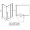 Sprchový kút obdĺžniková Zen 120x80x195 black,2