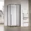 Sprchový kút obdĺžniková Zen 120x80x195 black,3
