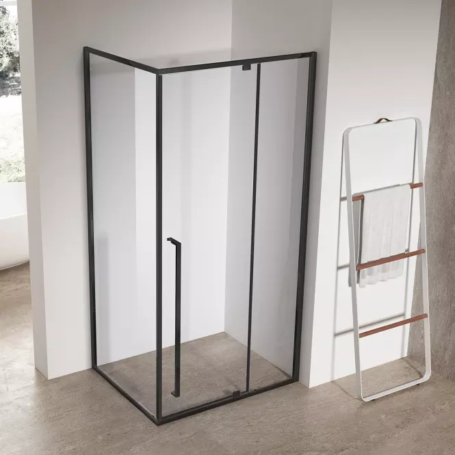 Sprchový kút obdĺžniková Zen 120x80x195 black,4