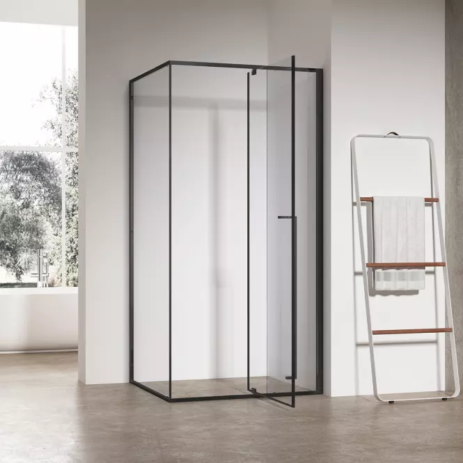 Sprchový kút obdĺžniková Zen 120x80x195 black,5