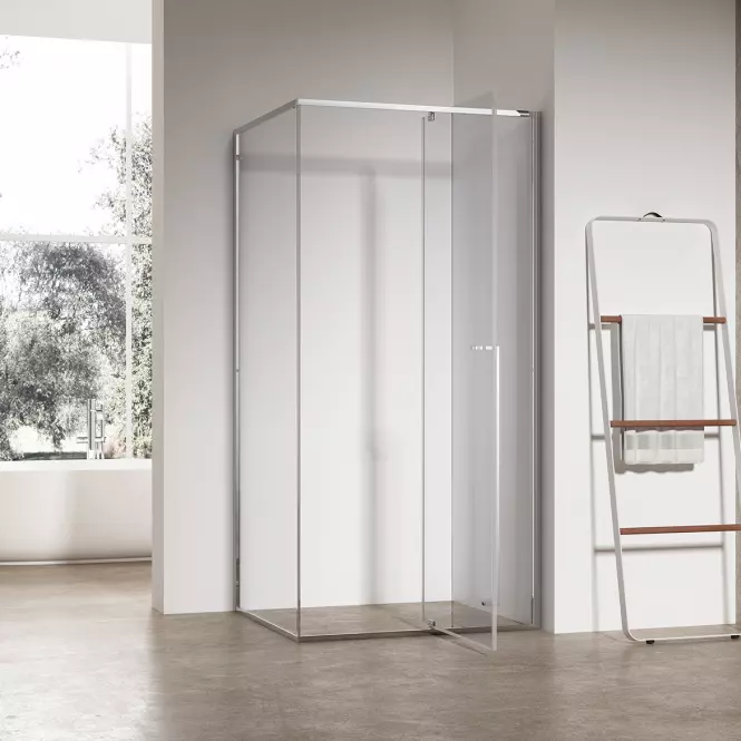 Sprchový kút obdĺžniková Zen 120x80x195 chróm,2