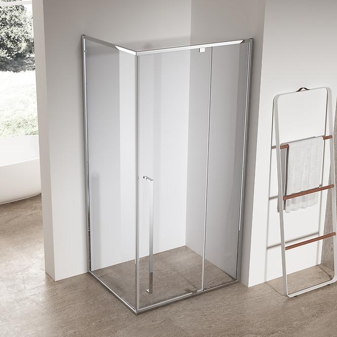 Sprchový kút obdĺžniková Zen 120x80x195 chróm,3
