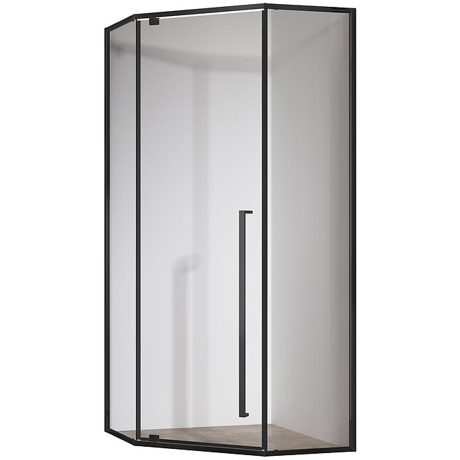 Sprchový kút päťuhlová Light 80x80x195 black