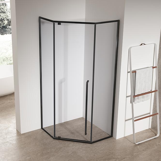 Sprchový kút päťuhlová Light 80x80x195 black