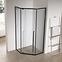 Sprchový kút päťuhlová Light 80x80x195 black,3
