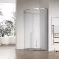 Sprchový kút päťuhlová Light 80x80x195 chróm