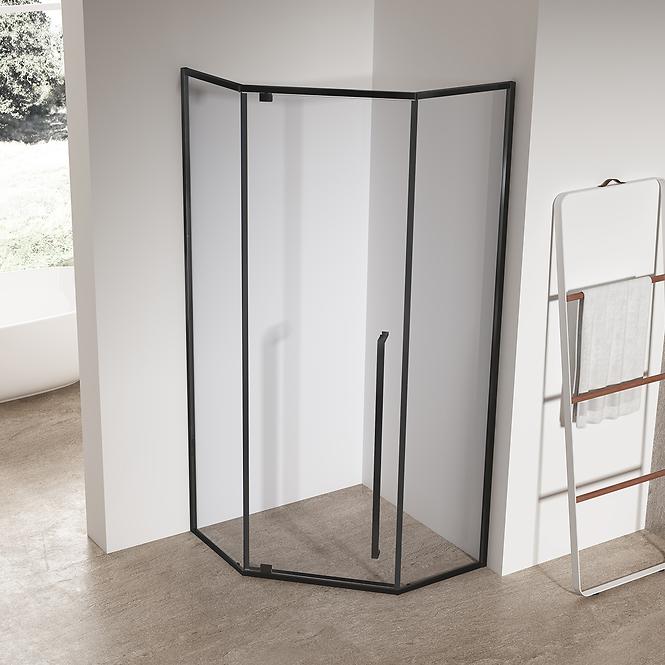 Sprchový kút päťuhlová Light 90x90x195 black