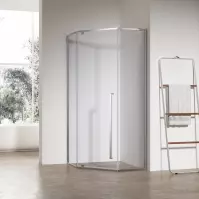 Sprchový kút päťuhlová Light 90x90x195 chróm