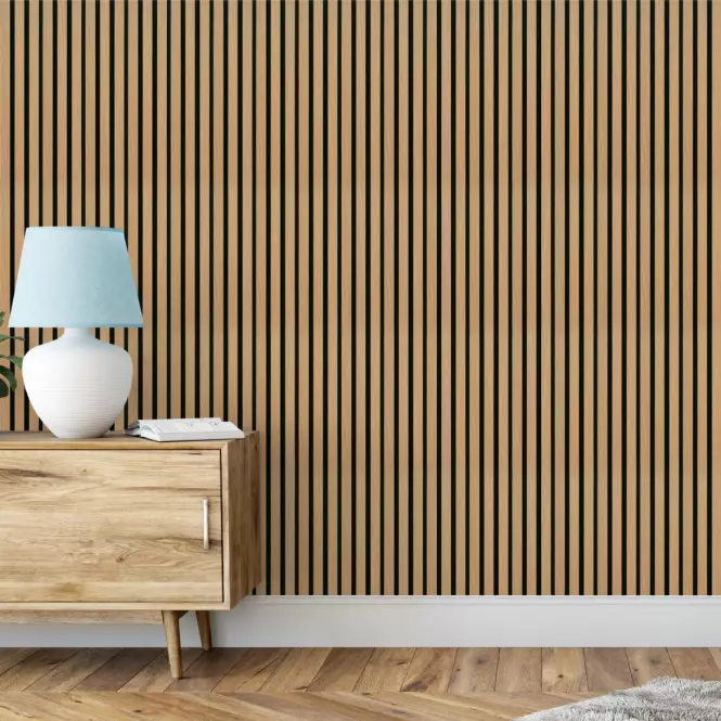 Lamelový panel MODERN LINE NORMAL Oak Black 12x122x2650mm