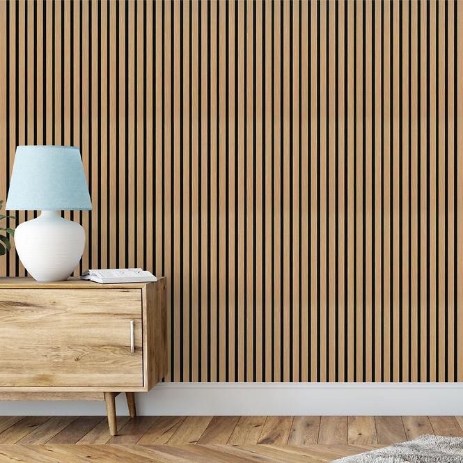 Lamelový panel MODERN LINE NORMAL Oak Black 12x122x2650mm,2