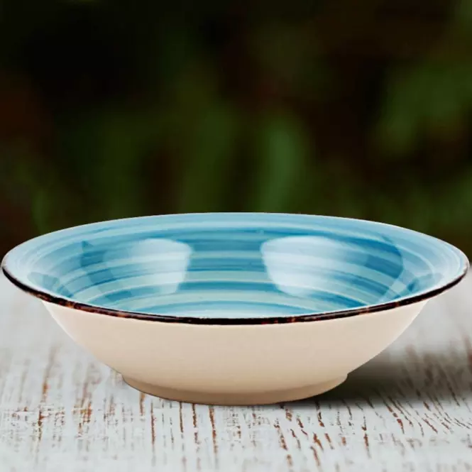 Jedálenský tanier "Line faded blue", 21 cm,4
