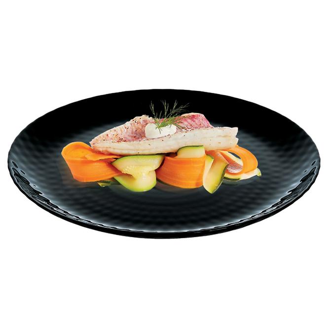 Jedálenský tanier 25 cm Pampille čierny