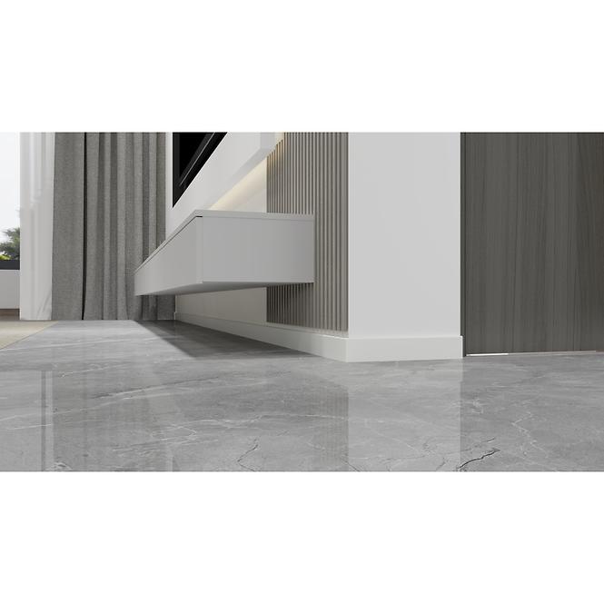 Podlahová lišta MDF Classic 60 Biela 2.2m