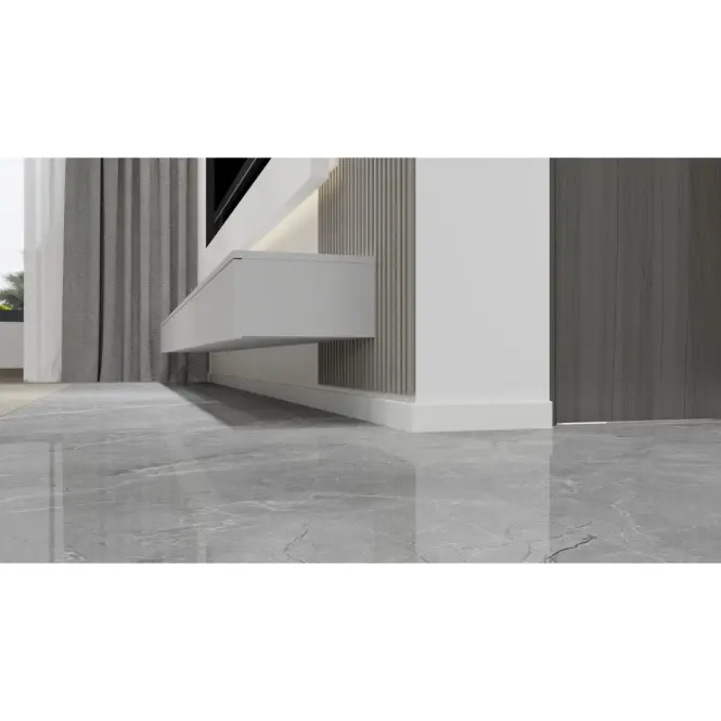 Podlahová lišta MDF Classic 60 Biela 2.2m,3
