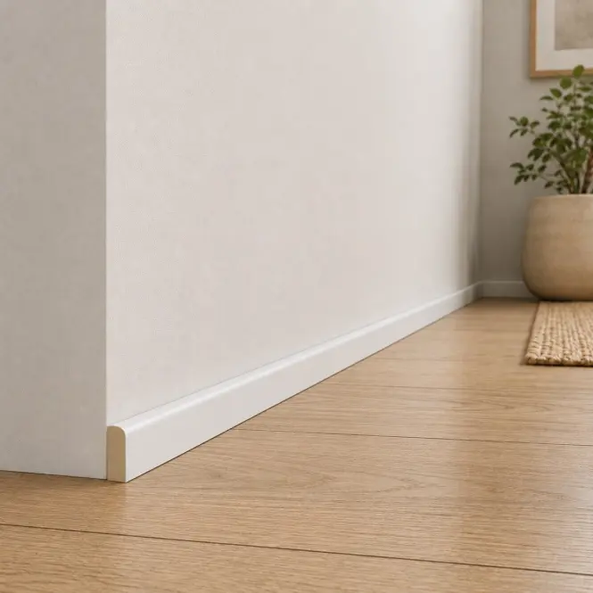 Podlahová lišta MDF Classic 60 Biela 2.2m