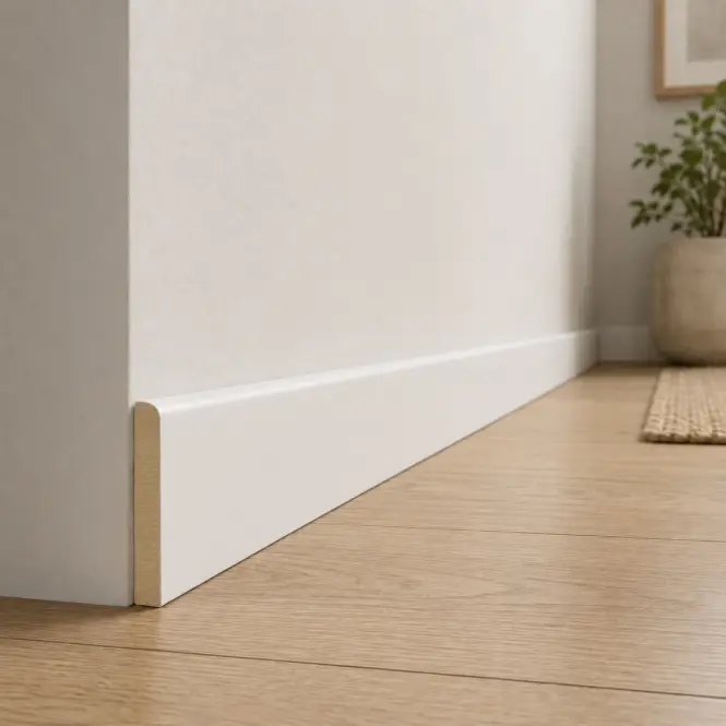 Podlahová lišta MDF Classic 80 Biela 2.2m