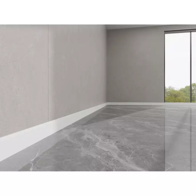 Podlahová lišta MDF Classic 100 Biela Frez 2.2m