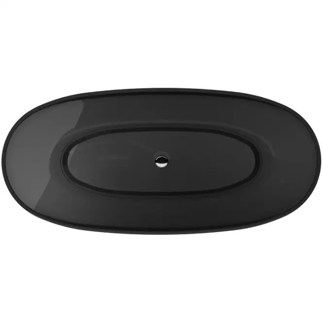 Voľne stojaca vaňa Mexa 170/78 Carbon Grey sifón klik-klak čierna mat