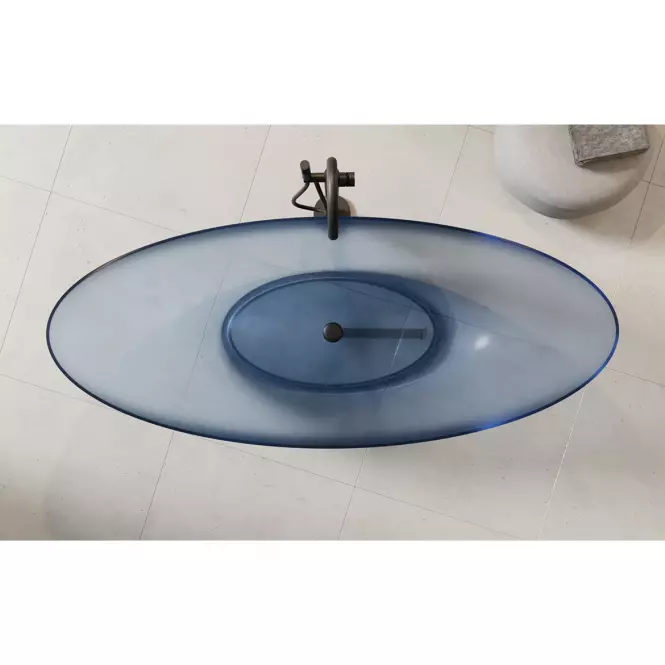 Voľne stojaca vaňa Axya 180/80 Blue Wave sifón klik-klak chróm
