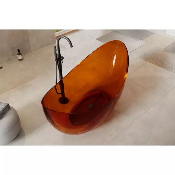 Voľne stojaca vaňa Axya 180/80 Earth Rust sifón klk-klak chróm
