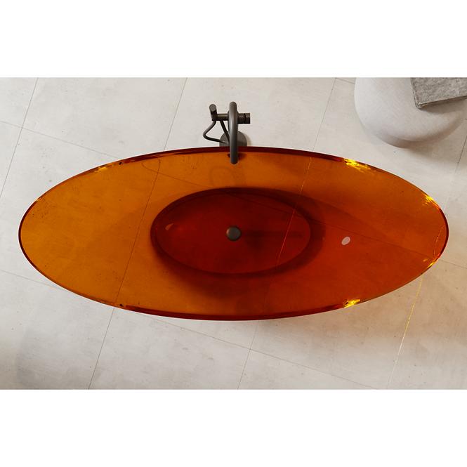 Voľne stojaca vaňa Axya 180/80 Earth Rust sifón klk-klak chróm