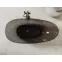Voľne stojaca vaňa Xara 160/75 Carbon Grey sifón klik-klak čierna mat,5