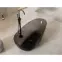 Voľne stojaca vaňa Xara 160/75 Carbon Grey sifón klik-klak čierna mat,7