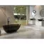Voľne stojaca vaňa Xara 160/75 Carbon Grey sifón klik-klak čierna mat,8