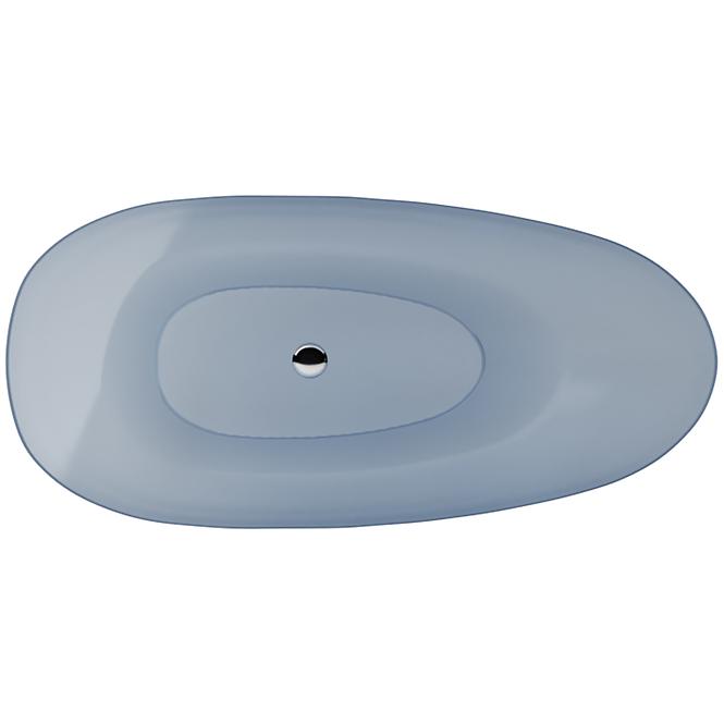 Voľne stojaca vaňa Xara 160/75 Ocean Breeze sifón klik-klak chróm