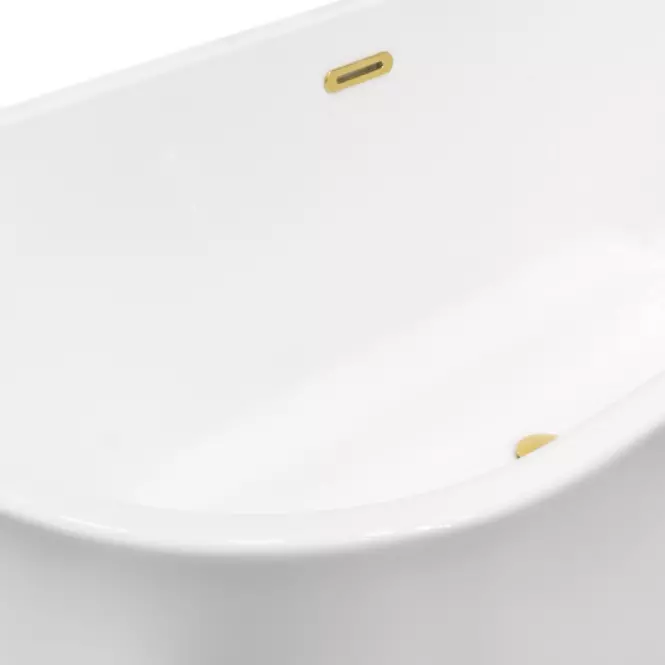 Voľne stojaca vaňa nástenná Vica New 160/80 + sifón klik-klak čistený z hora s prepadom štrbinovým slim čierny